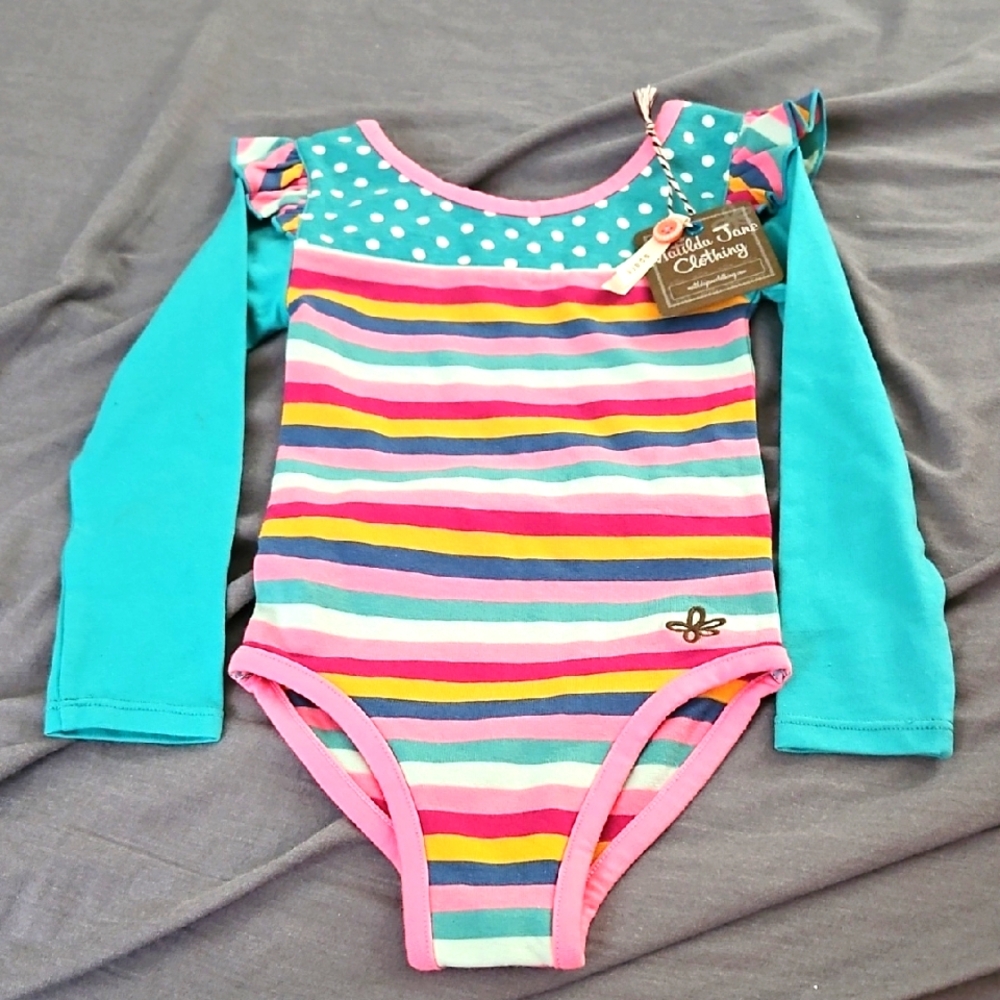 Size‎ 2 Matilda Jane Multicolor Striped Bodysuit